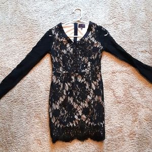Black lace dress